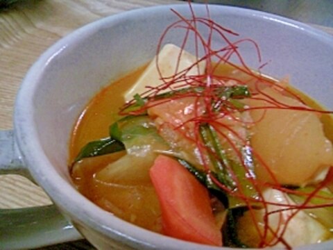 丸大 スンドゥブの素でつくる♪ 冬瓜スープ